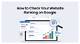 Check Your Website's Google Ranking Instantly!
